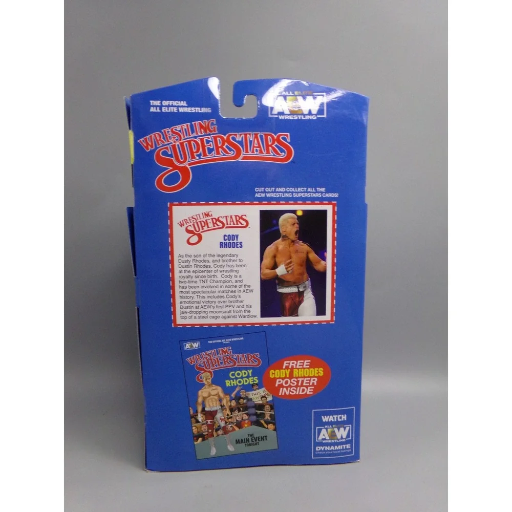 AEW Wrestling‎ Superstars Cody Rhodes Action Figure Series 1 with Poster